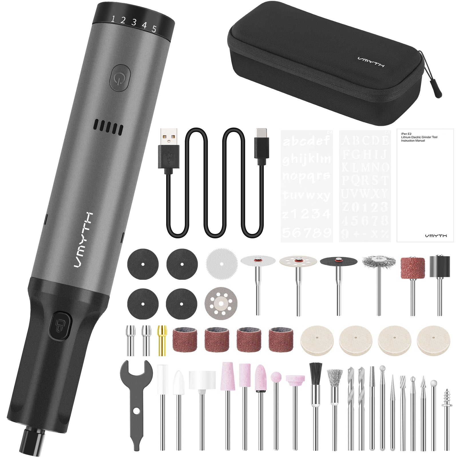 VMYTH iPen E2 – 7.2V Wireless Rotary Tool Kit with 44 Accessories