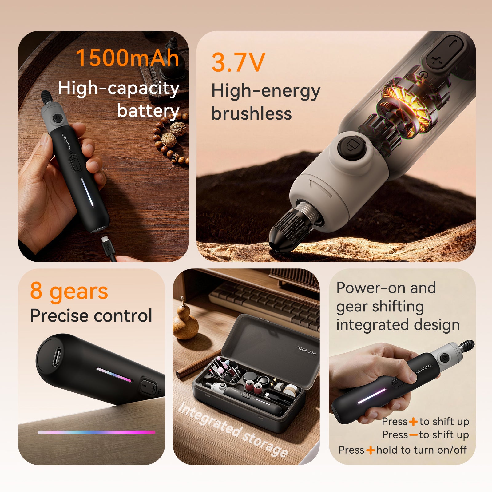 VMYTH iPen E3 - Precision Rotary Tool for Crafts & Repairs